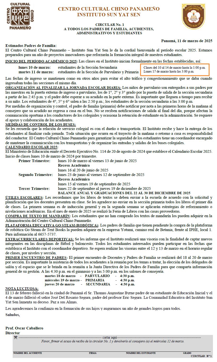 Circular 1 2025